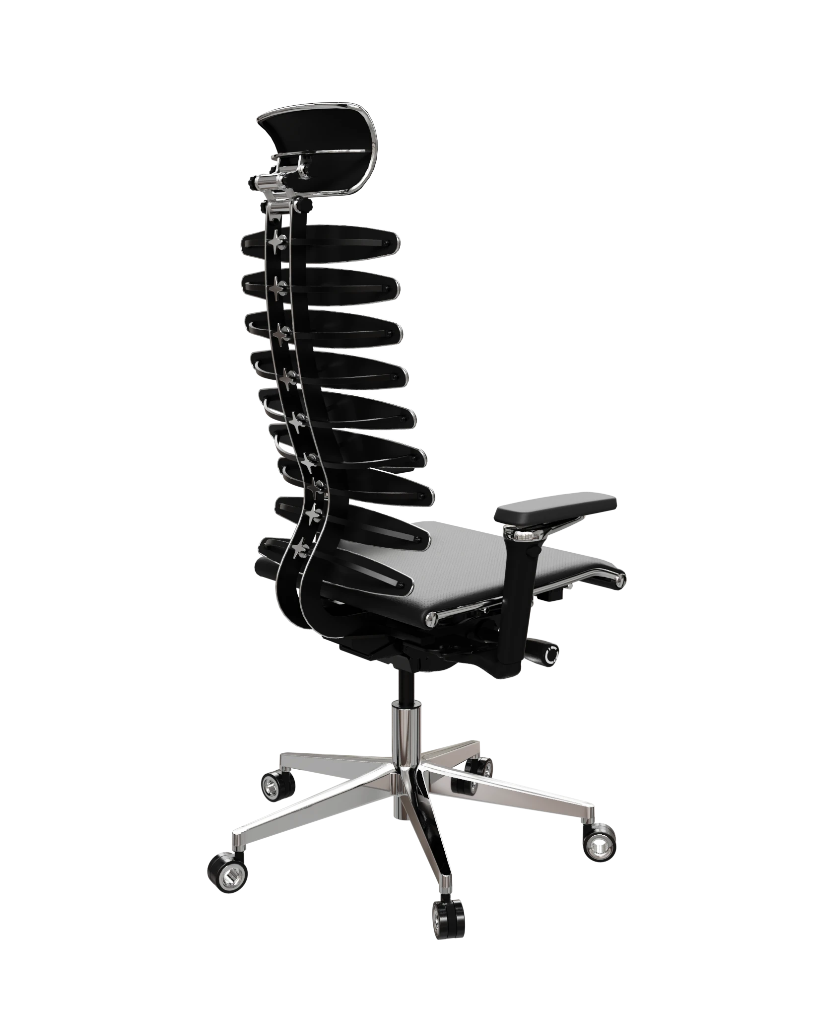Chefsessel mit Metallgestell, Equalizer und anatomischer Rückenlehne
