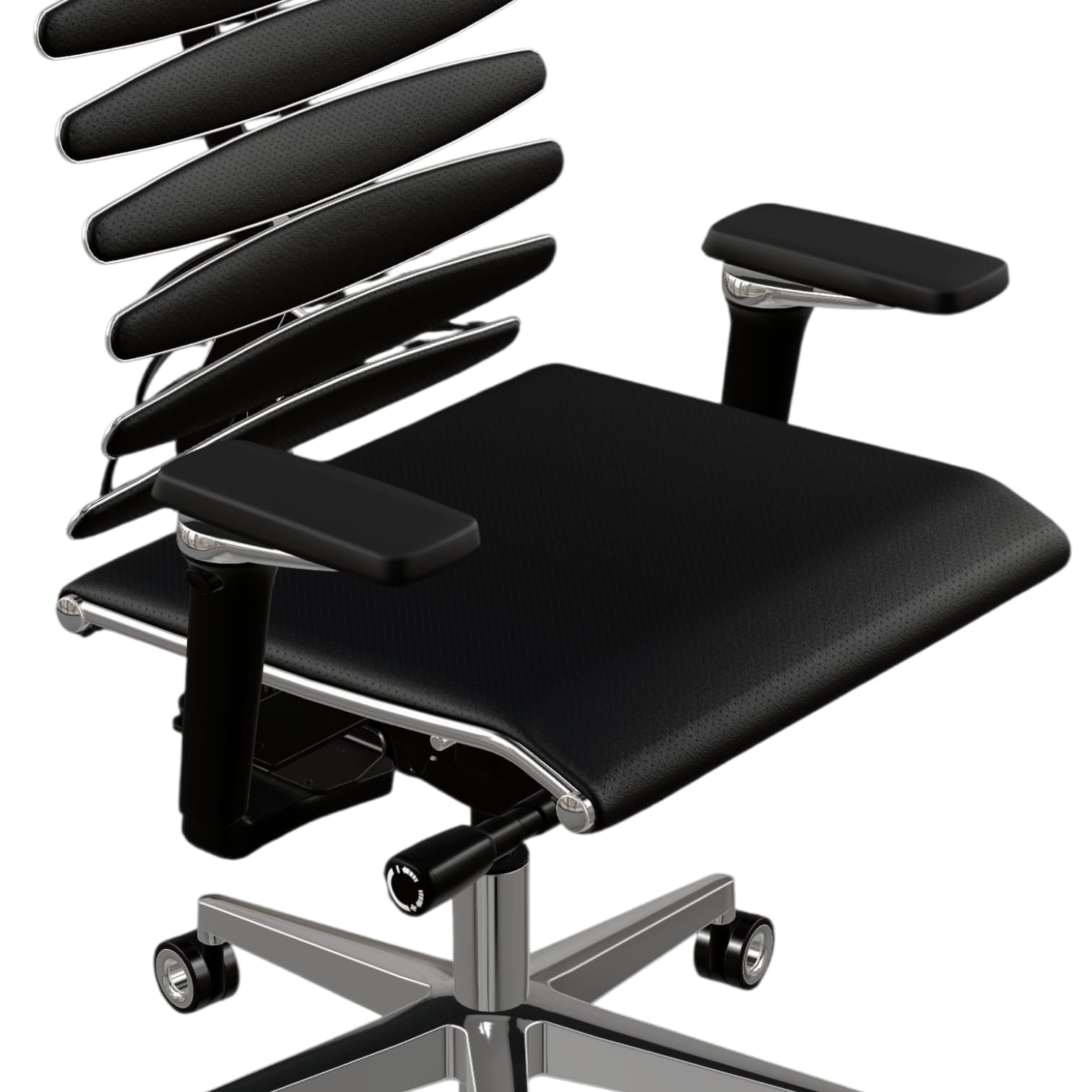 Chefsessel mit Metallgestell, Equalizer und anatomischer Rückenlehne