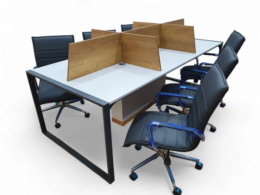 Apple 6lı Çoklu Çalışma Masası Workstation Petra - Gri ISTANBUL