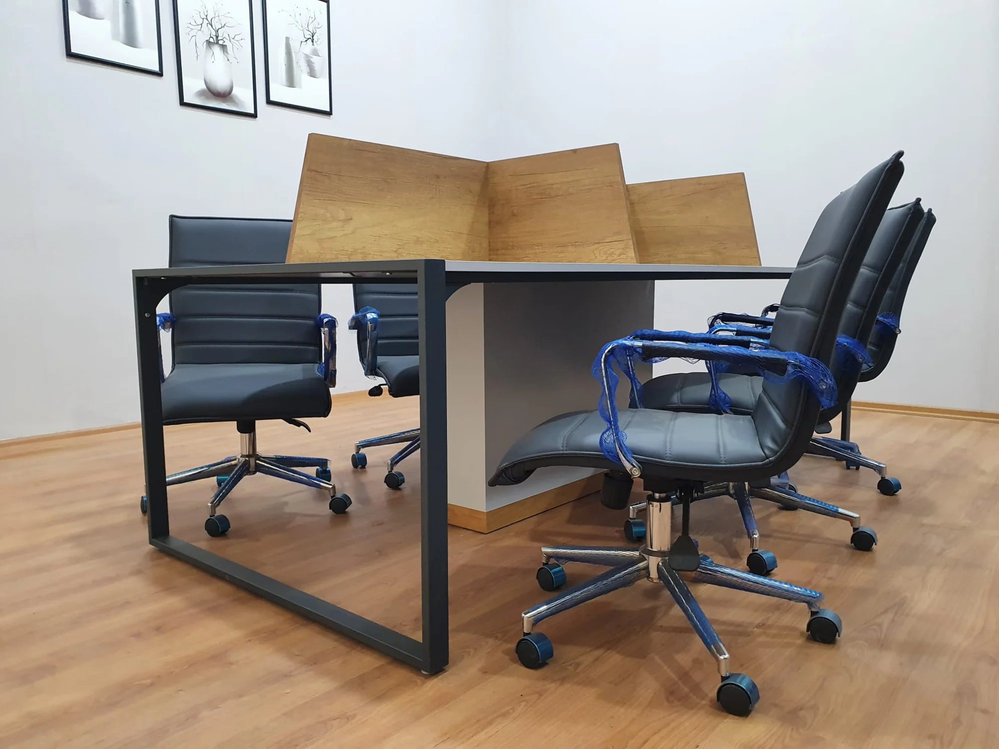 Apple 6lı Çoklu Çalışma Masası Workstation Petra - Gri ISTANBUL