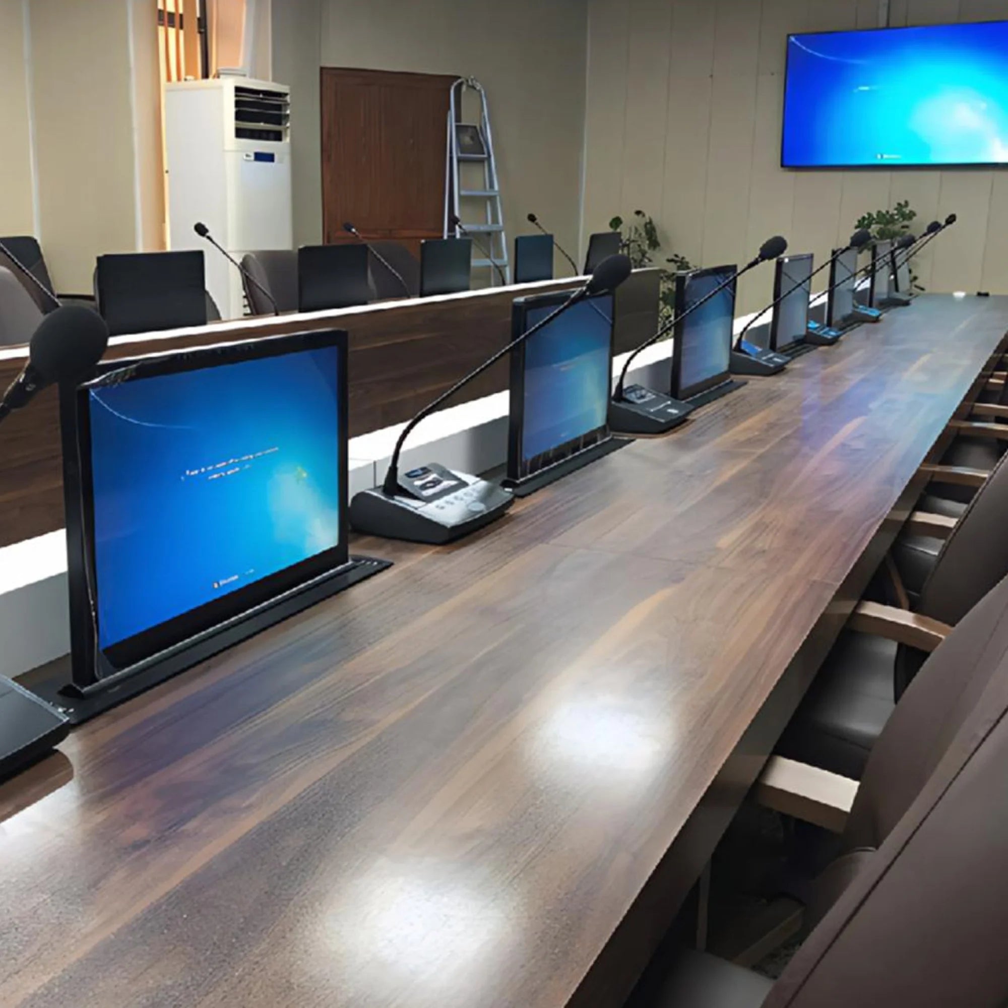BLL 18.5 Motorlu Monitör Kaldırmalı Toplantı Masası İstanbul Ofis Mobilya