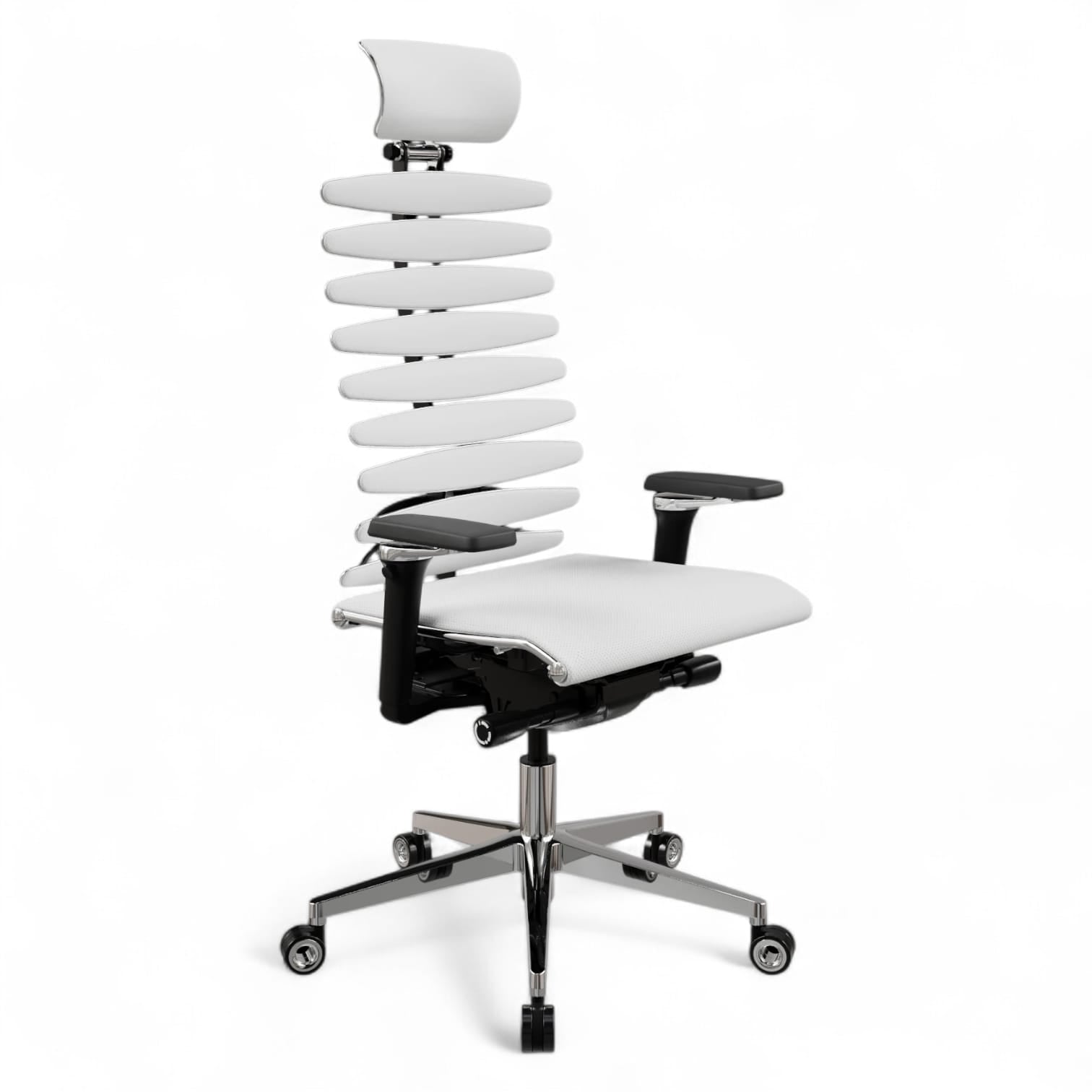 Anatomische directiestoel met metalen frame en equalizer