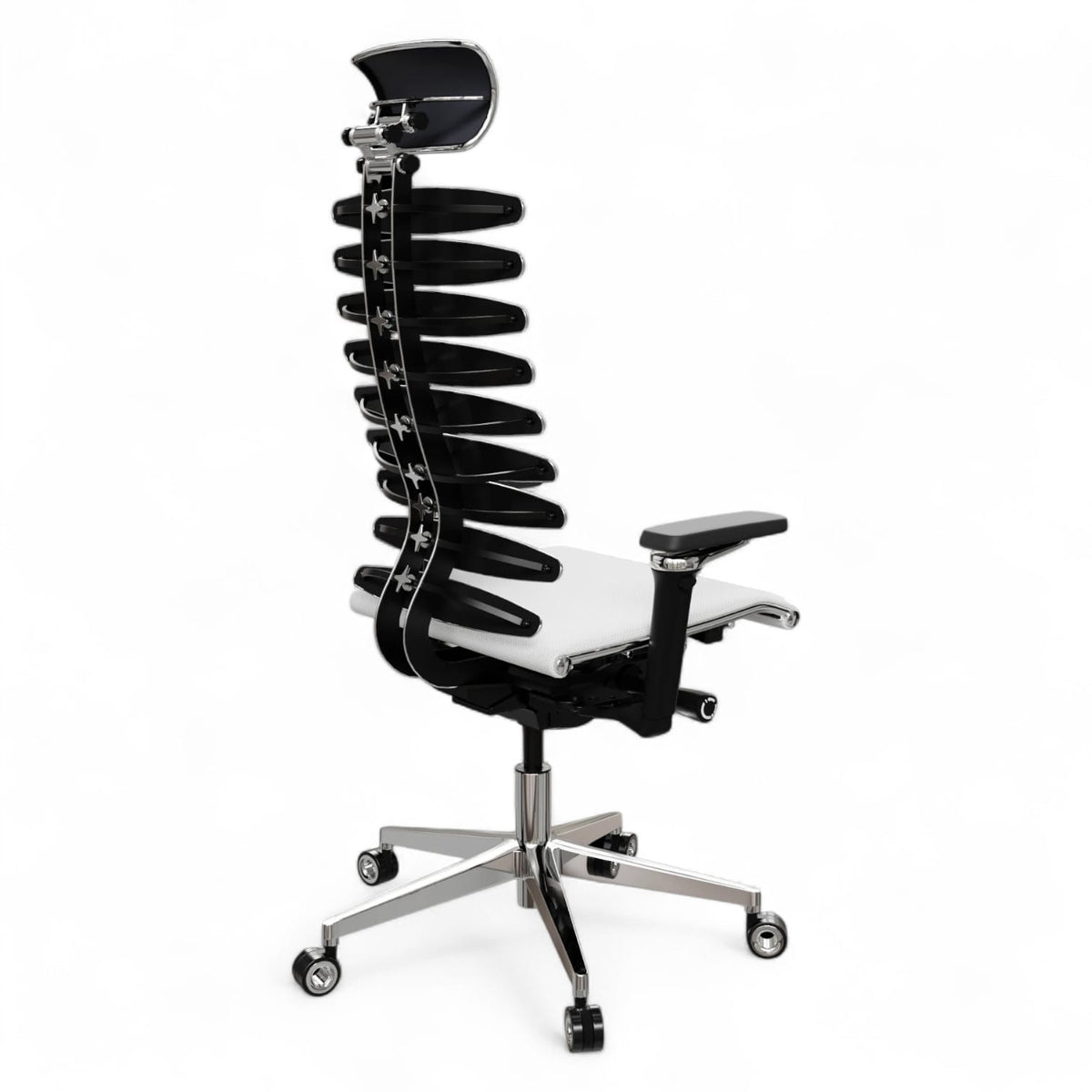 Anatomische directiestoel met metalen frame en equalizer