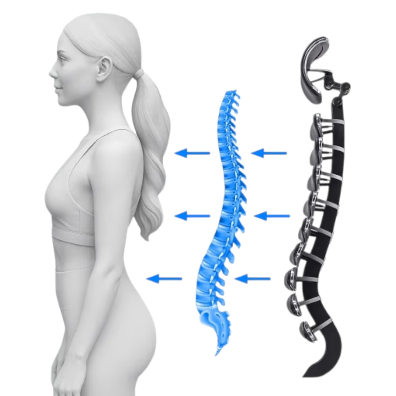 Chefsessel mit Metallgestell, Equalizer und anatomischer Rückenlehne