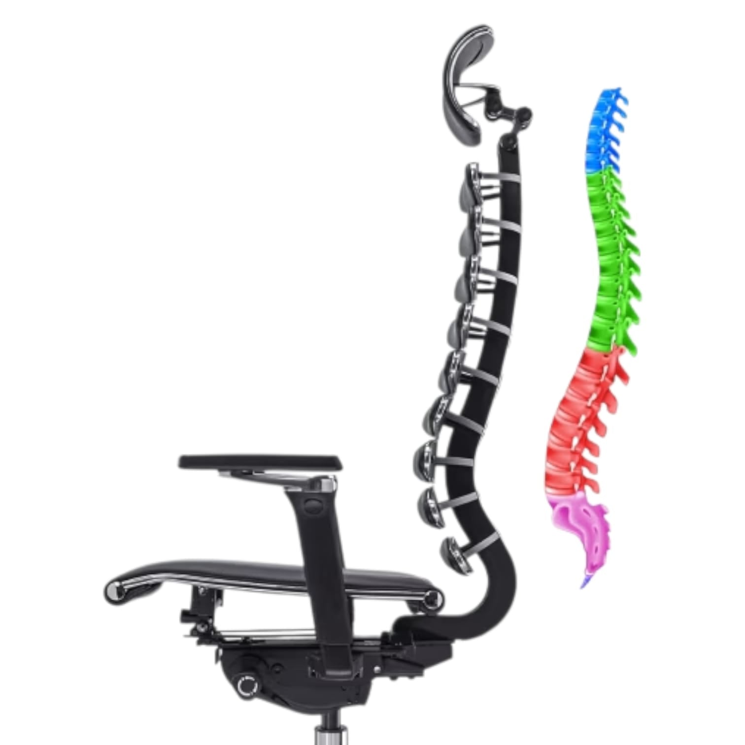 Chefsessel mit Metallgestell, Equalizer und anatomischer Rückenlehne