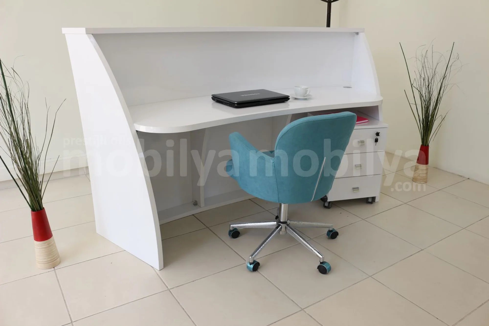 İstanbul Ofis Karşılama Bankosu Oval ISTANBUL