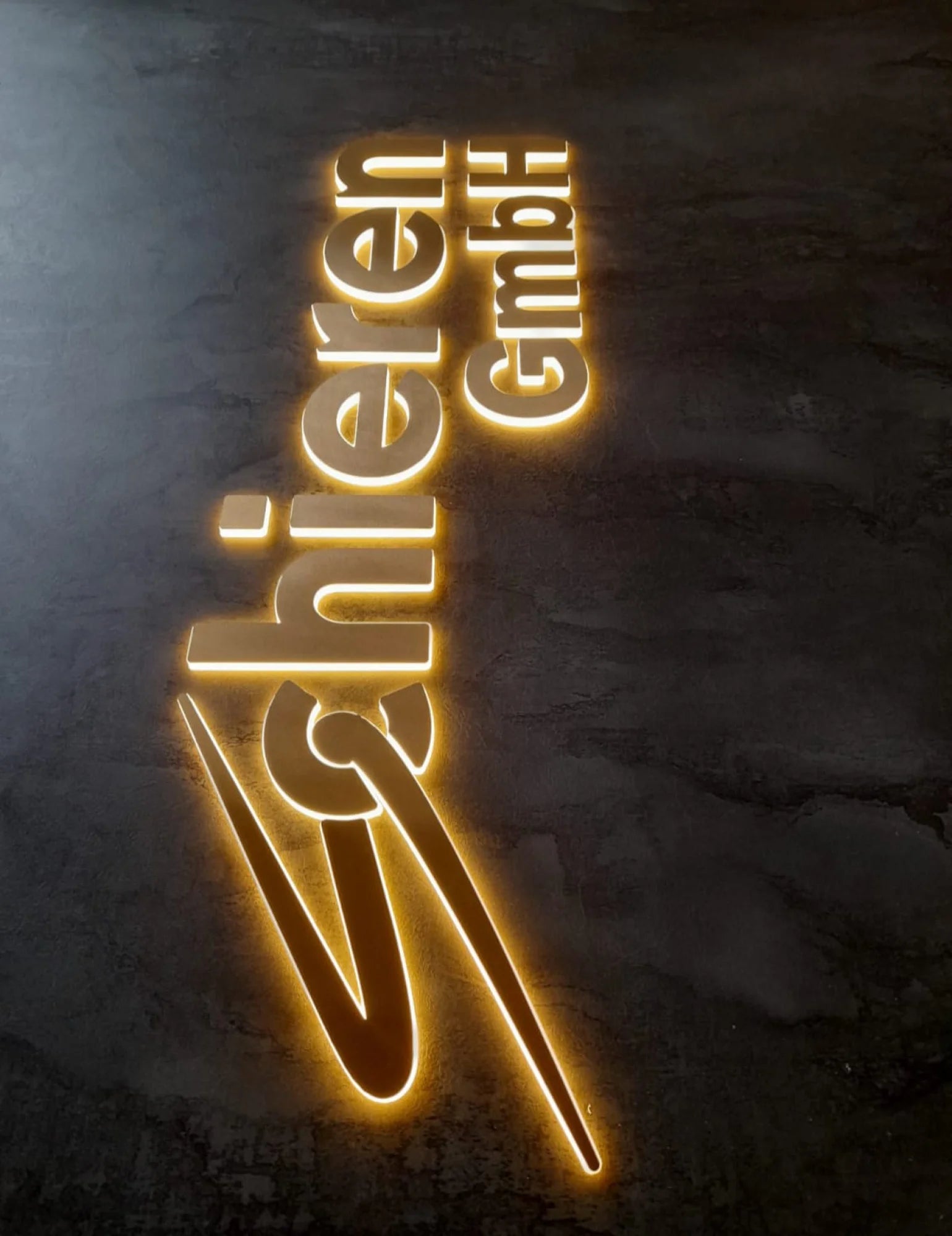 Ofis Duvar Dekorasyon 3D Led Logo Çalışması İstanbul Ofis Mobilya