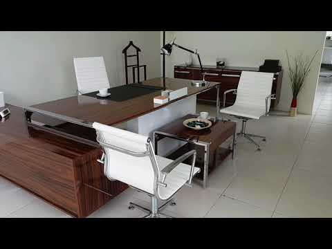 Directiemeubelset Porsche Land Hg. Walnoot