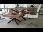 Lexus directiebureau 220x100 Samba antraciet