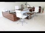 Porsche directiebureau met planken 220x100