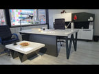 Istanbul Office Çamlıca W directiebureauset wit antraciet