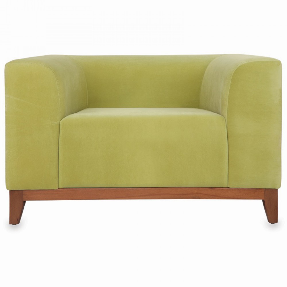Deep Wood Single Seater Sofa