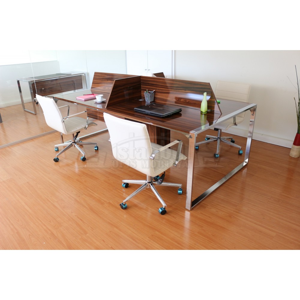 Apple Voor Vier Person Desk Workstation