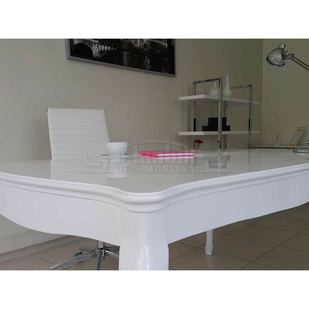 Lukens Lake Alta White Office Desk