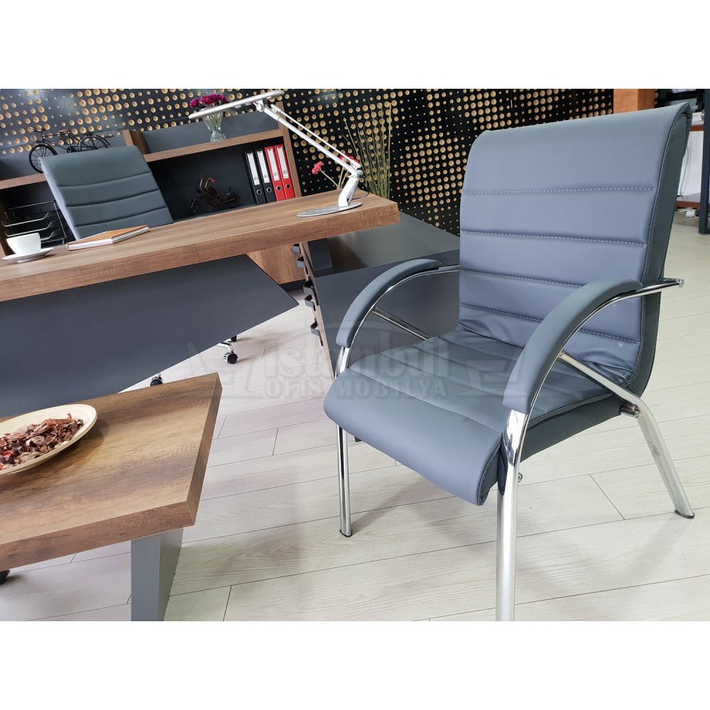 Istanbul Office Manager Table Elegant - Baroque Anthracite