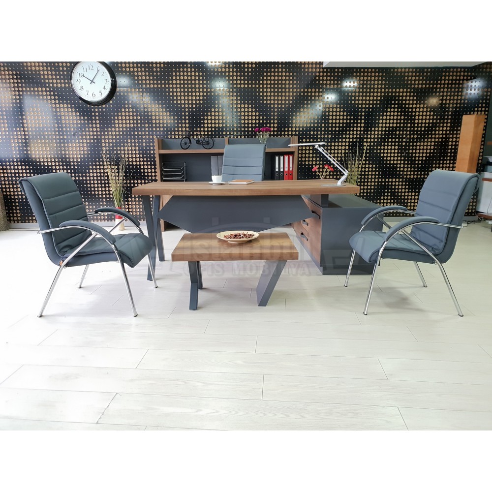 Istanbul Office Manager Table Elegant - Baroque Anthracite