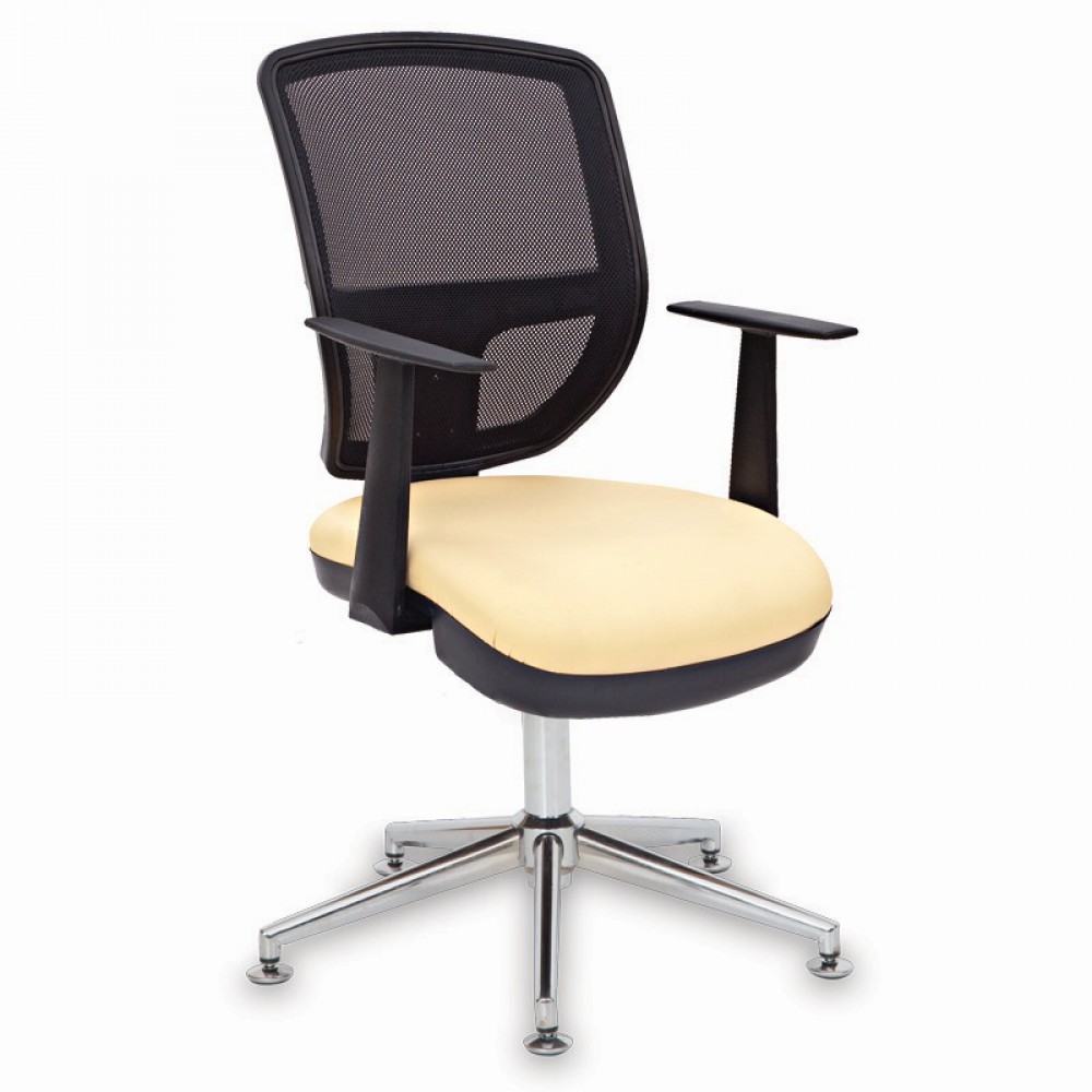 Luna Gast Stoel Met Chromen Ster Voeten