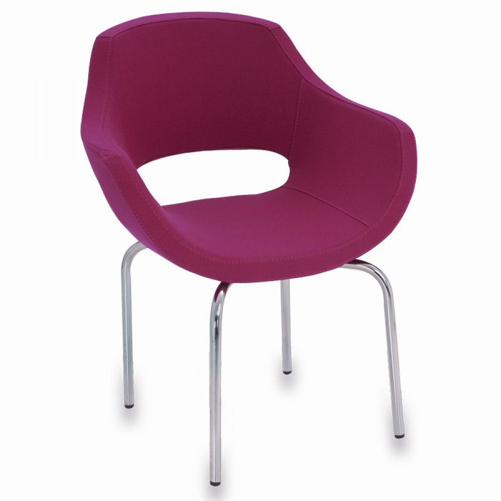 Milan Twee Hard Chrome Guest Chair