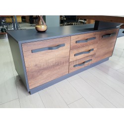 Elegant Executive Board Shelf Cabinet Baroque Anthracite