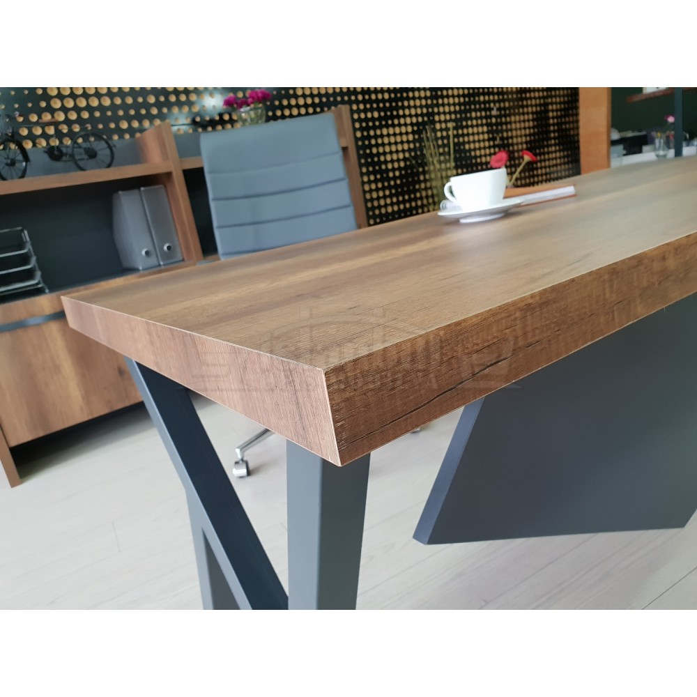 Elegant Executive Board Shelf Cabinet Baroque Anthracite