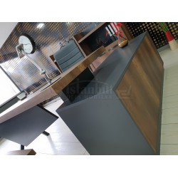 Elegant Executive Board Shelf Cabinet Baroque Anthracite