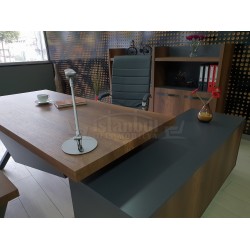 Elegant Executive Board Shelf Cabinet Baroque Anthracite