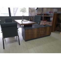 Elegant Executive Board Shelf Cabinet Baroque Anthracite