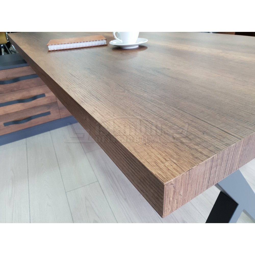 Elegant Executive Board Shelf Cabinet Baroque Anthracite