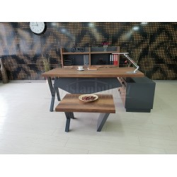 Elegant Executive Board Shelf Cabinet Baroque Anthracite