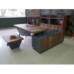 Elegant Executive Board Shelf Cabinet Baroque Anthracite