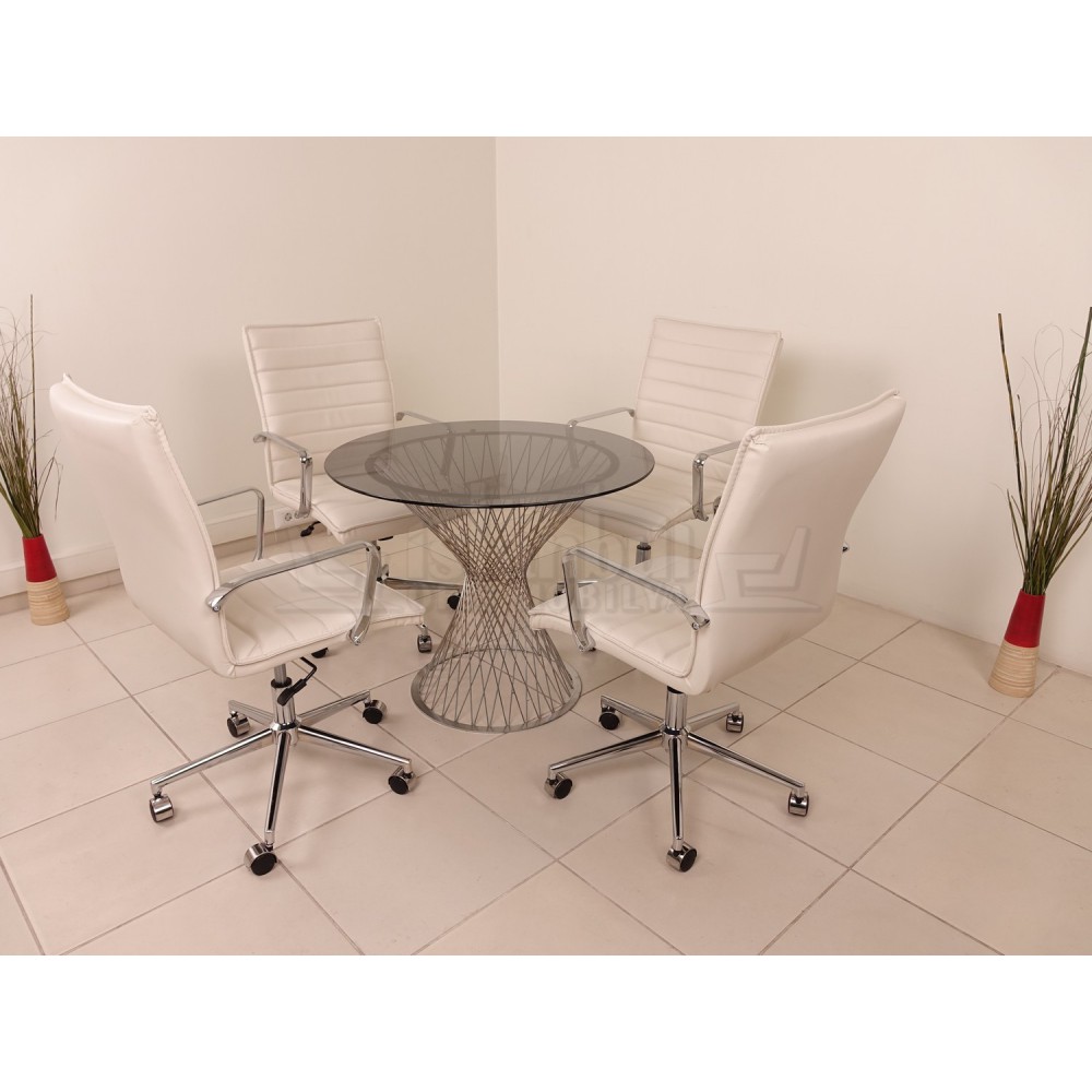 Glas Vergadertafel Perla