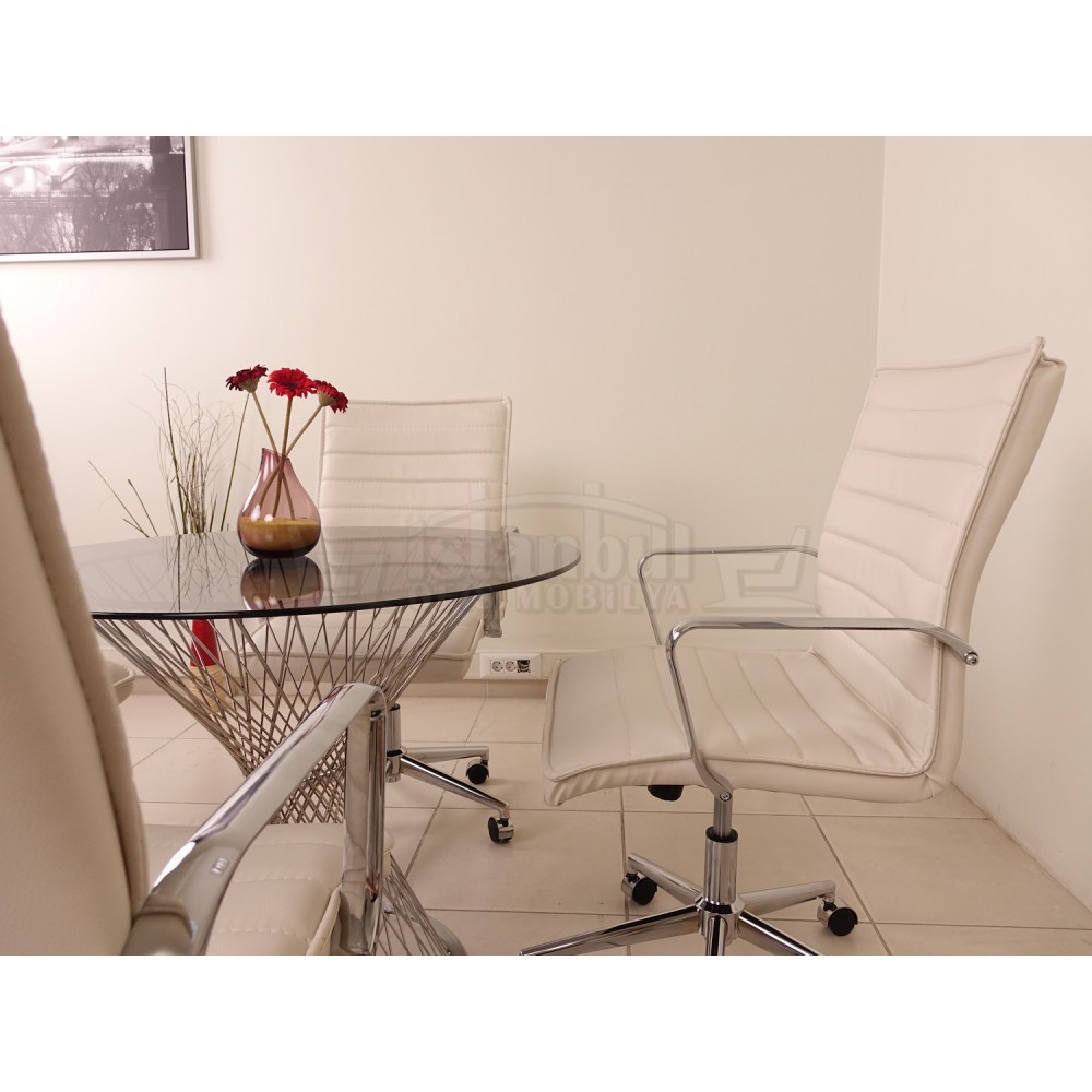 Glas Vergadertafel Perla