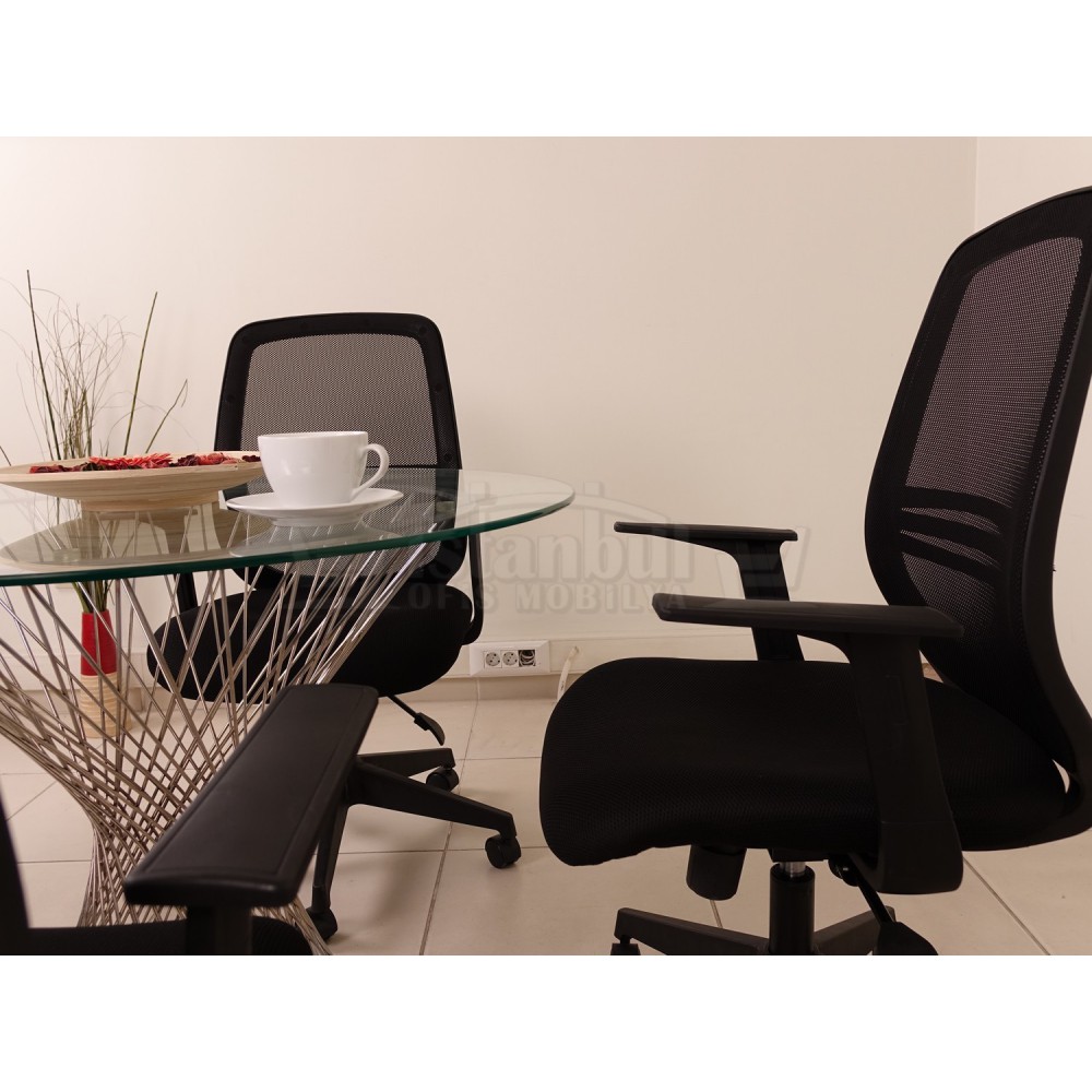 Glas Vergadertafel Perla