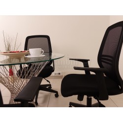 Glas Vergadertafel Perla