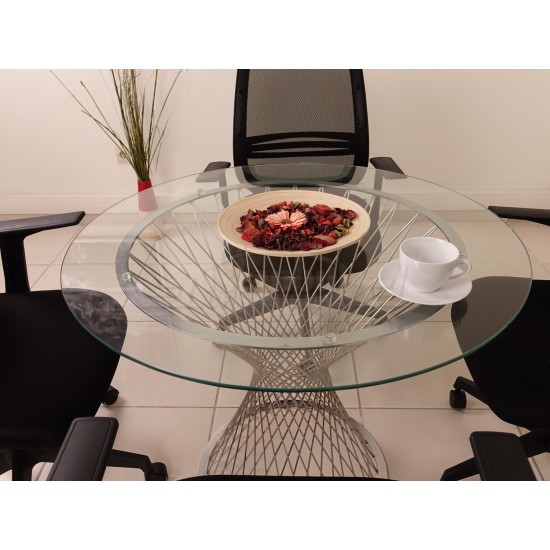 Glas Vergadertafel Perla Glas Vergadertafel Perla