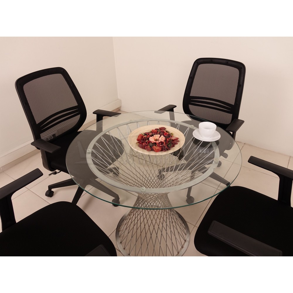 Glas Vergadertafel Perla