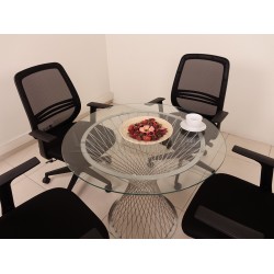 Glas Vergadertafel Perla