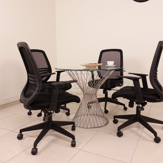 Glas Vergadertafel Perla