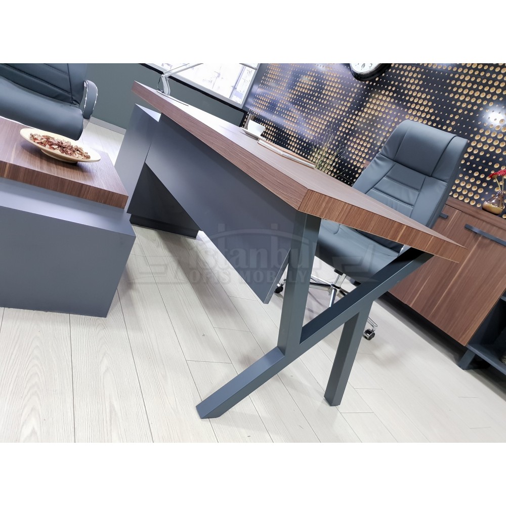 Canberra Directie Dressoir Walnoot Anthracite