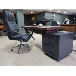 Canberra Directie Dressoir Walnoot Anthracite