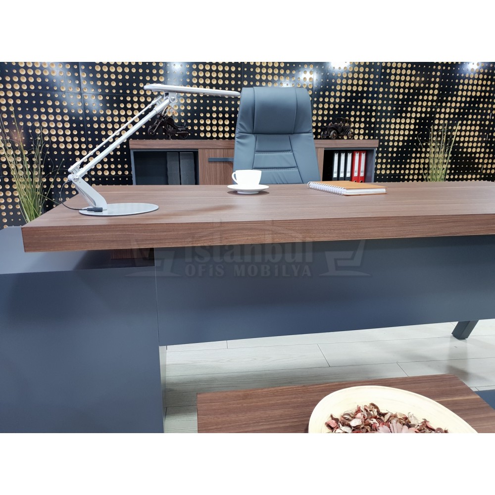 Canberra Directie Dressoir Walnoot Anthracite