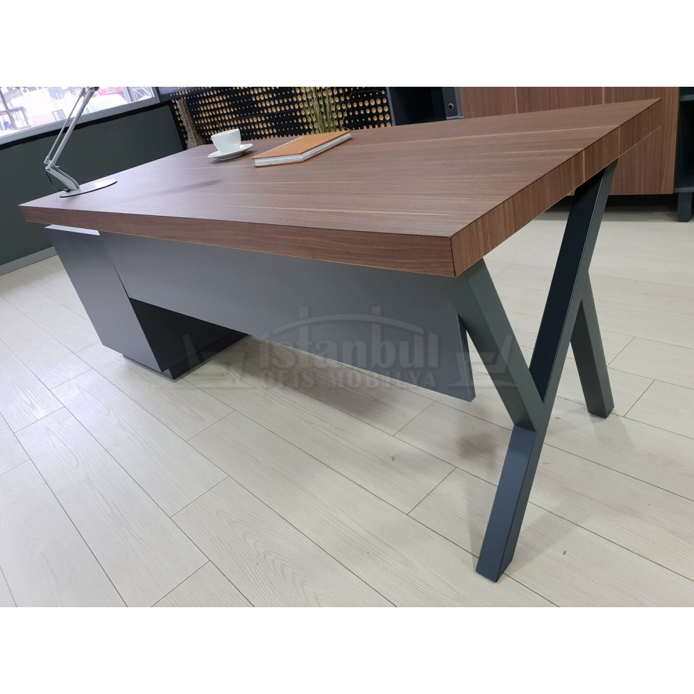 Canberra Directie Dressoir Walnoot Anthracite