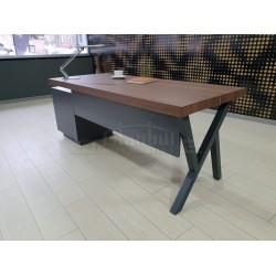 Canberra Directie Dressoir Walnoot Anthracite