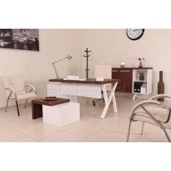 Canberra Directie Dressoir Walnoot White