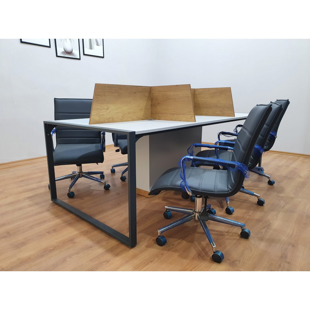 Apple Zes Persoon Meerdere Workstation Desk