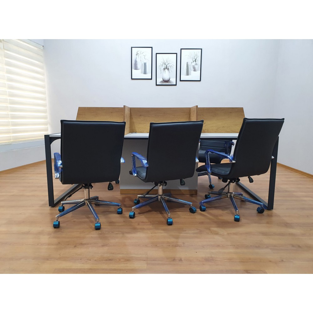 Apple Zes Persoon Meerdere Workstation Desk