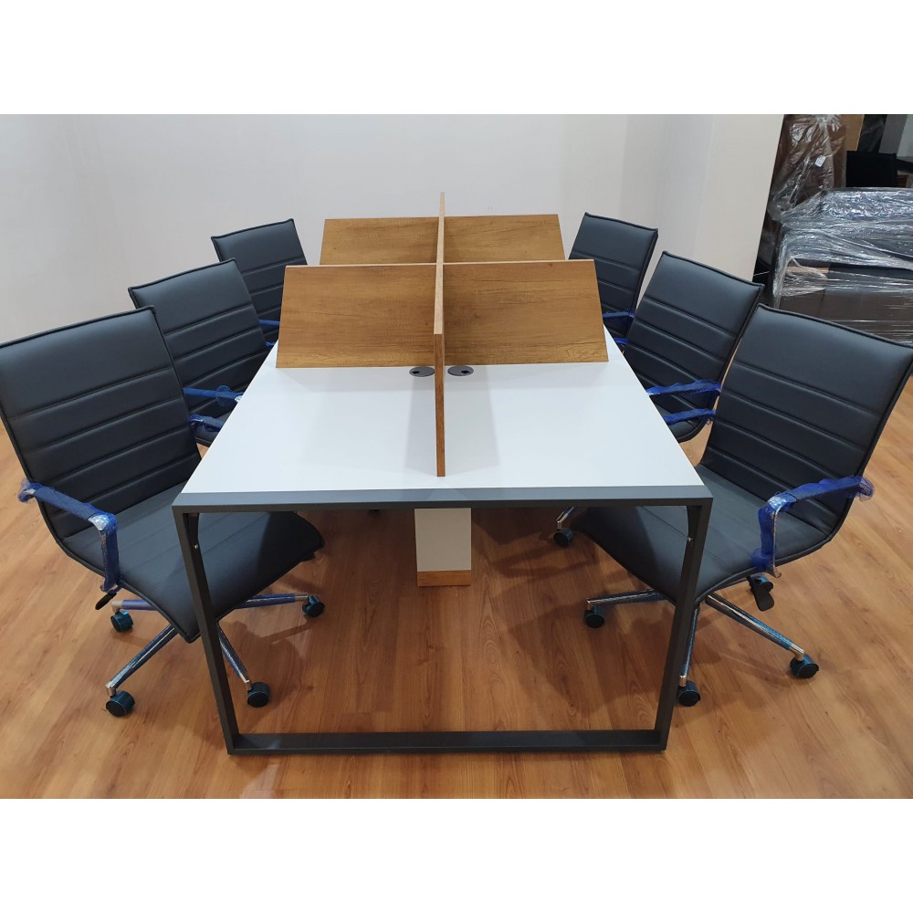 Apple Zes Persoon Meerdere Workstation Desk