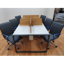 Apple Zes Persoon Meerdere Workstation Desk