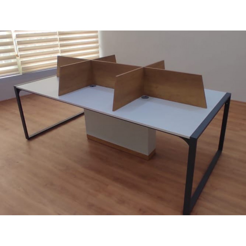 Apple Zes Persoon Meerdere Workstation Desk