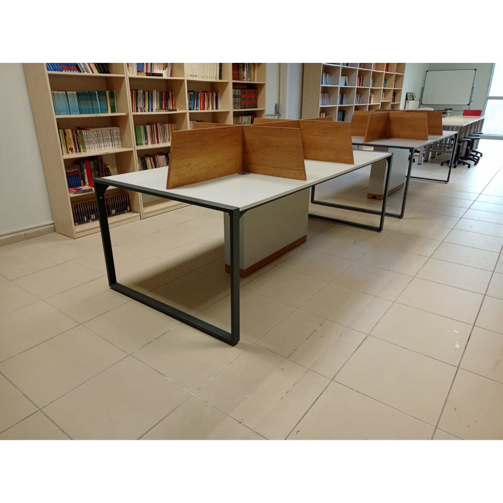 Apple Zes Persoon Meerdere Workstation Desk